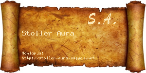 Stoller Aura névjegykártya